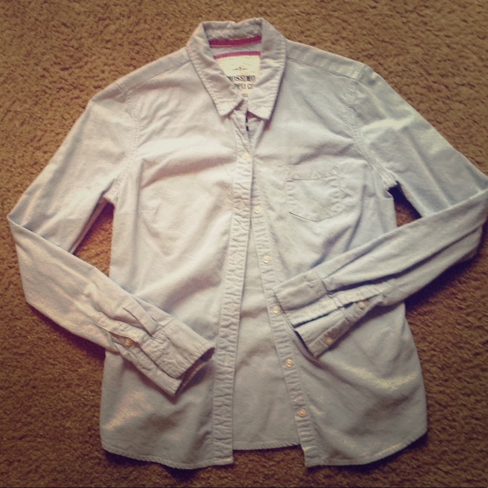 Blue Bottom Down Shirt