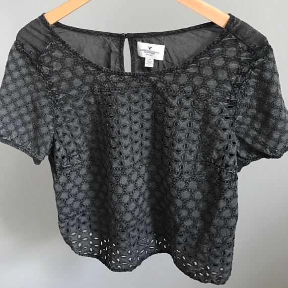 Grey Top with Cutouts - Picture 1 of 3