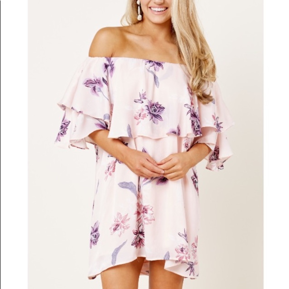 Floral Off the Shoulder Dress