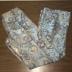 Express Paisley editor pants