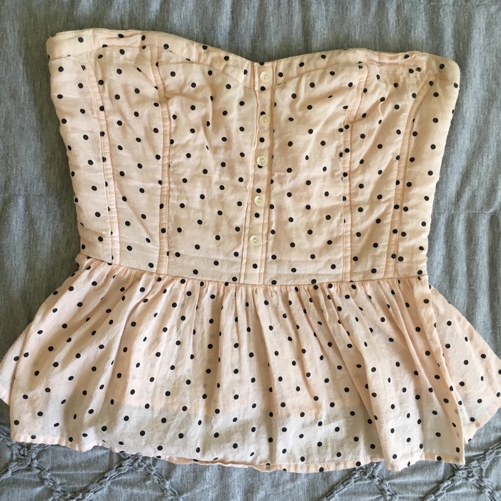 ✨Peplum Style Strapless Top