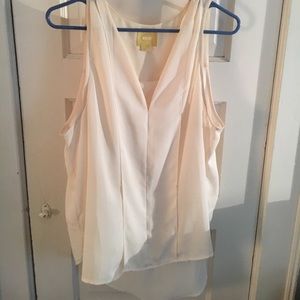 Breezy and Structured Cream Tank
