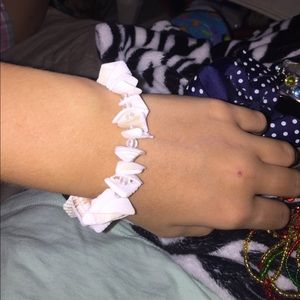 Plastic shell bracelet