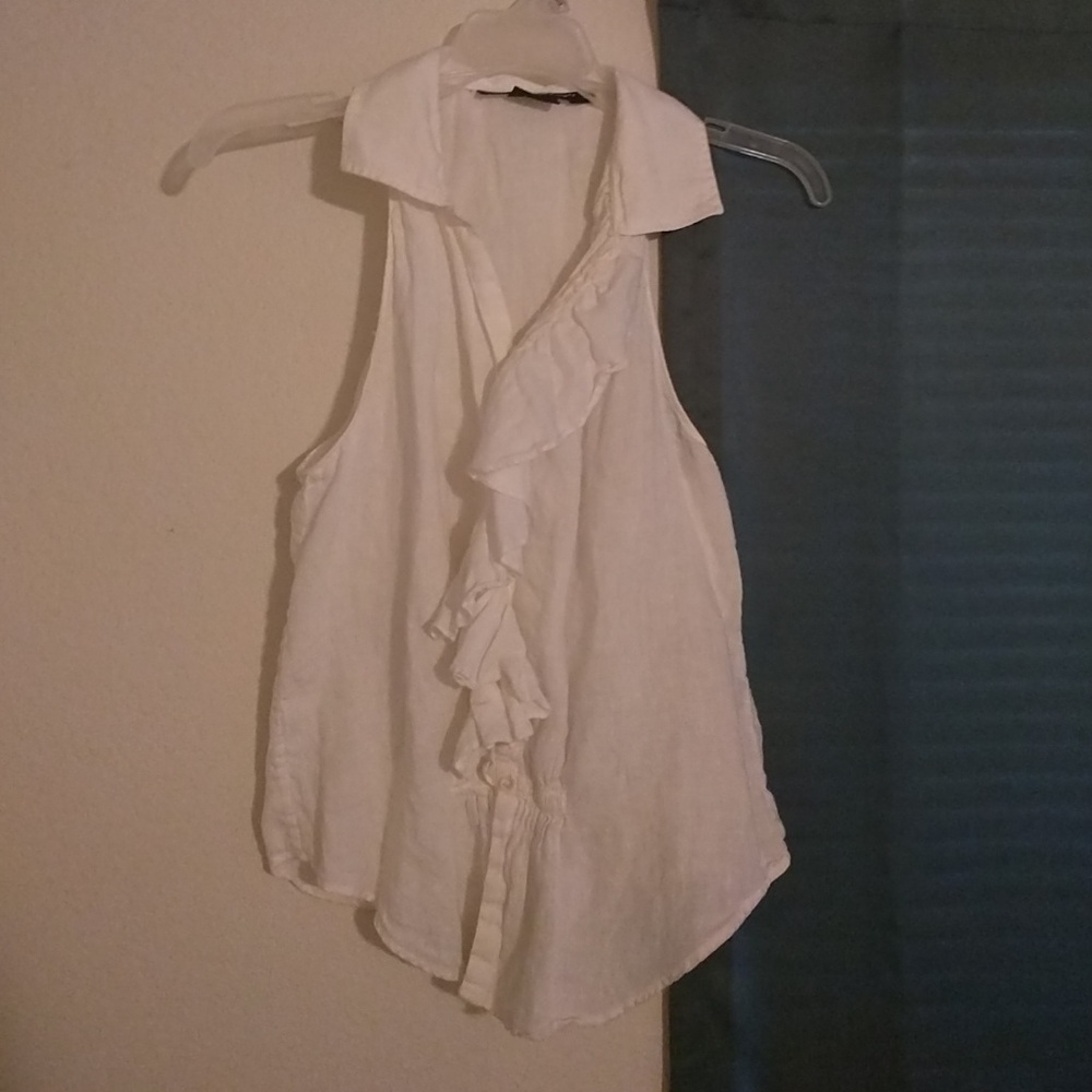 Ralph Lauren Ruffle Sleeveless Top
