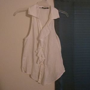 Ralph Lauren Ruffle Sleeveless Top