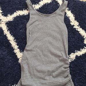 Maternity Gray and Silver Tank