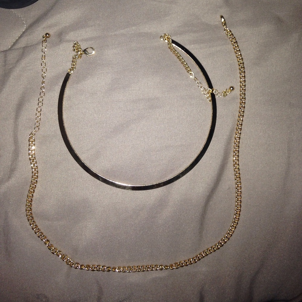 Gold choker set