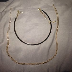 Gold choker set