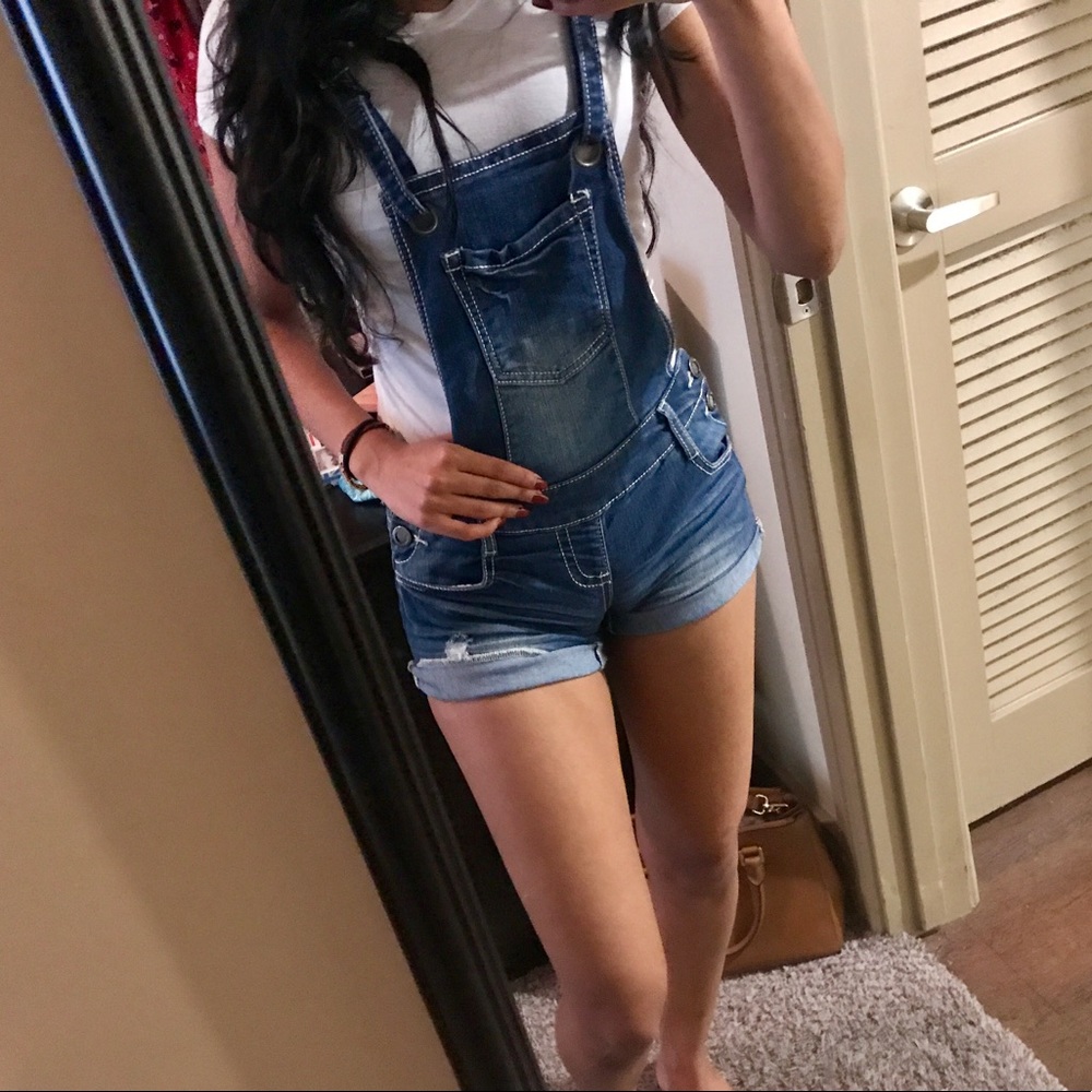 Denim overalls