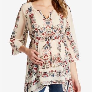 Jessica Simpson maternity boho chiffon top
