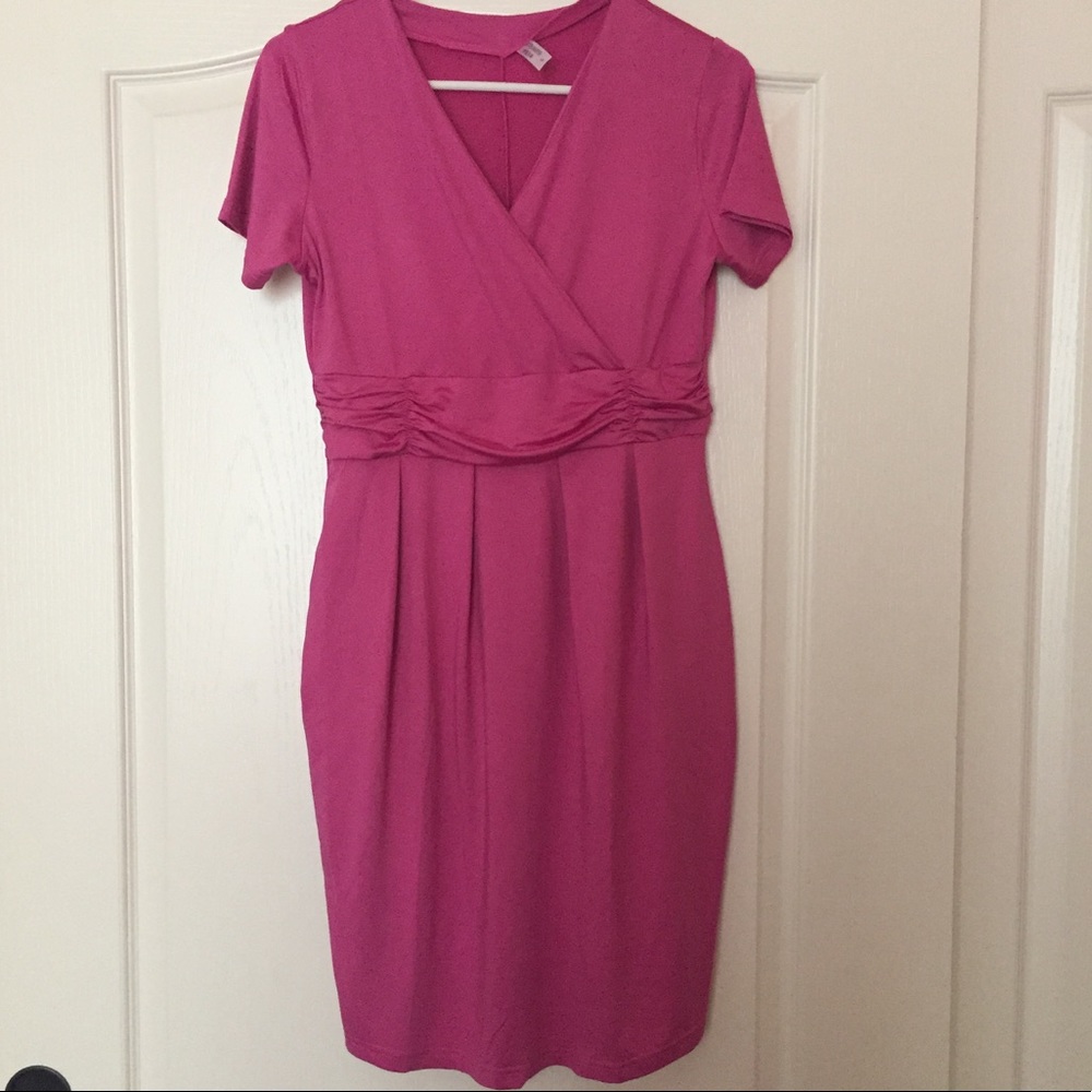 Maternity pink dress
