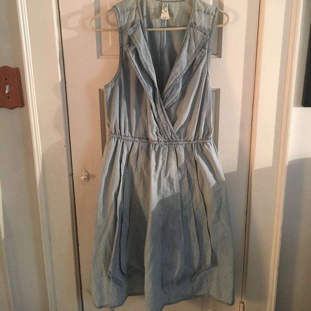 Chambray Anthropologie Dress
