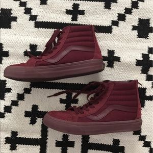 VANS Burgundy Classic Hi-tops!