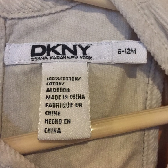 Like New DKNY Corduroy Dress 6-12 Months - Picture 3 of 4