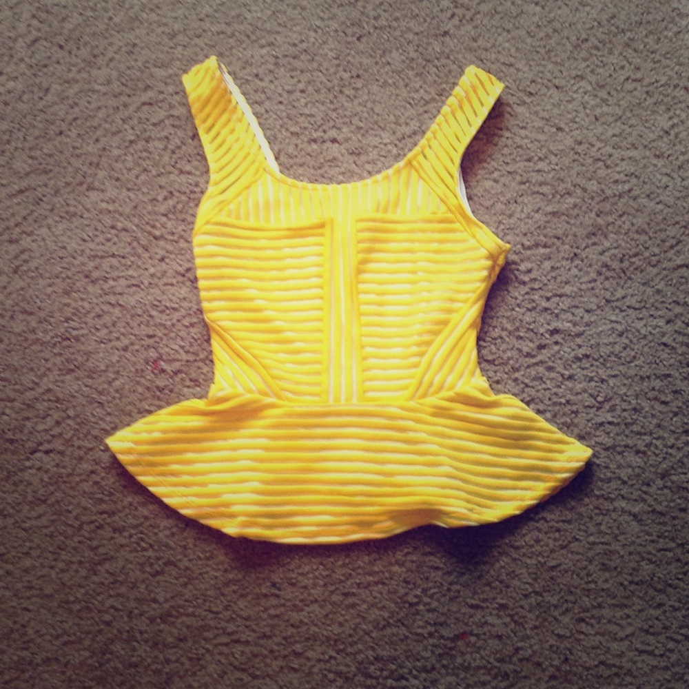 Yellow Guess Top