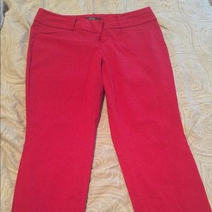 Red dress pants - loft