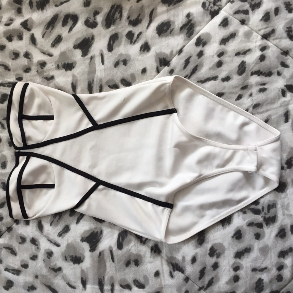 Black & White Boohoo Bodysuit