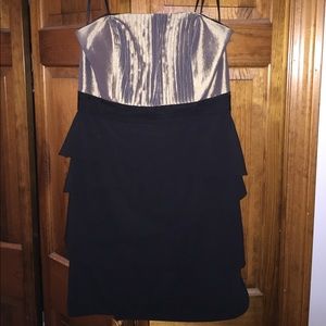 Dusted gold/Black dress