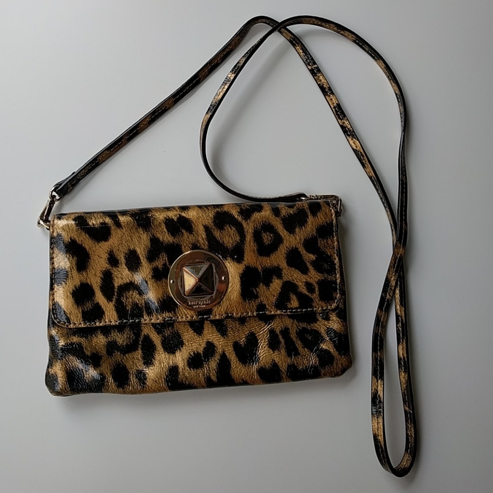 Kate Spade Mini Leopard Print Crossbody Purse