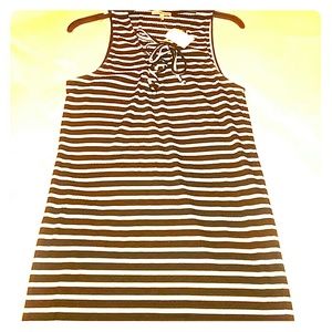 Stripped tie up dress