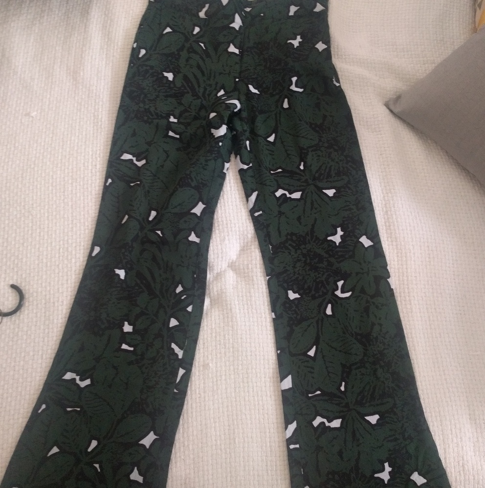 Green floral Ella Moss flare pants
