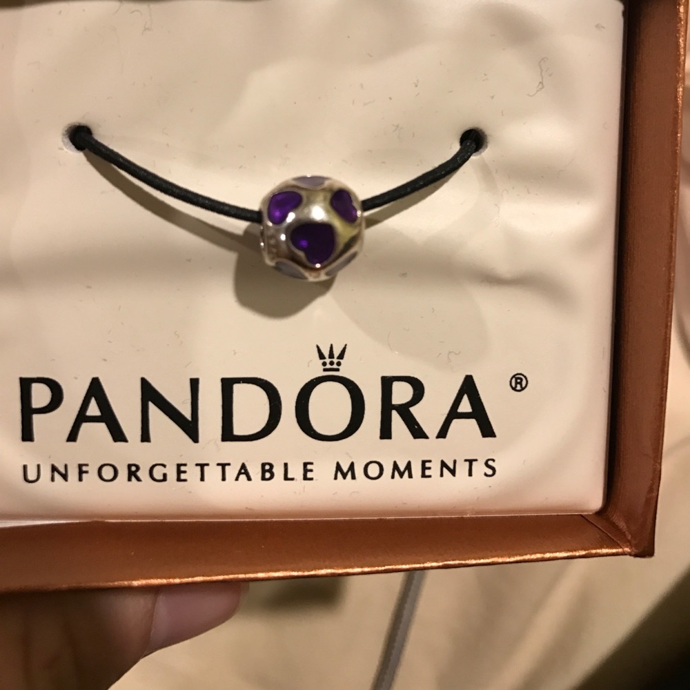 Pandora Purple Heart charm
