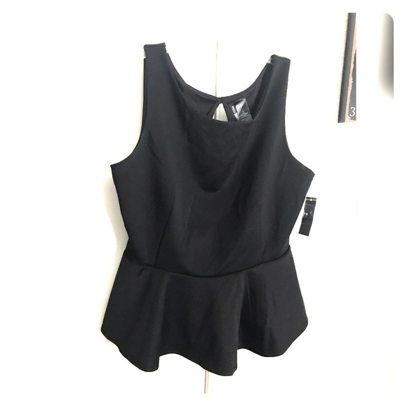 Bisou Bisou Tops - Sleeveless Peplum Top