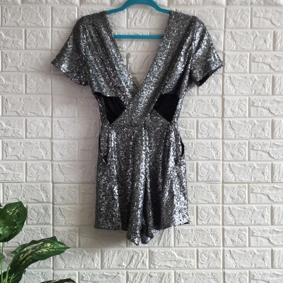 Ocposh30 Nasty Gal Under the disco Romper - Picture 3 of 4