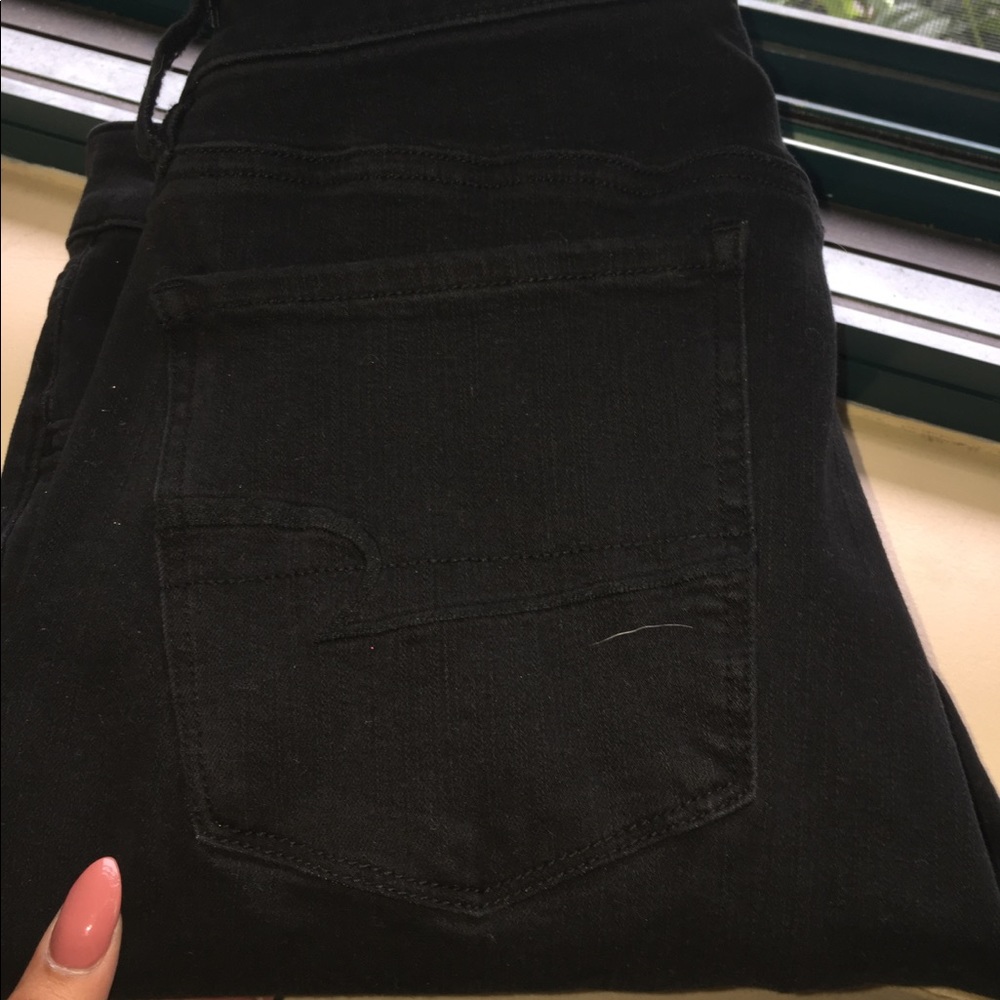 American eagle black high rise jeggings