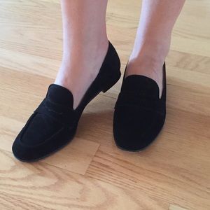 Suede black Jcrew Loafers