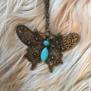 Long Butterfly Necklace