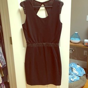 Black cutout cocktail dress