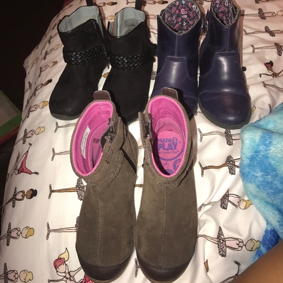 Size 11t girl boots stride rite and Gymboree - Picture 1 of 7