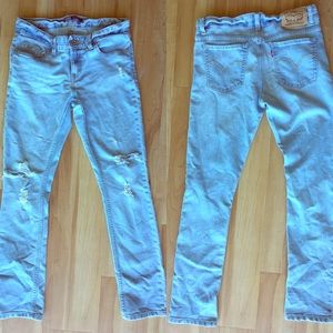 Girl's Levi's Boyfriend Distress Jeans