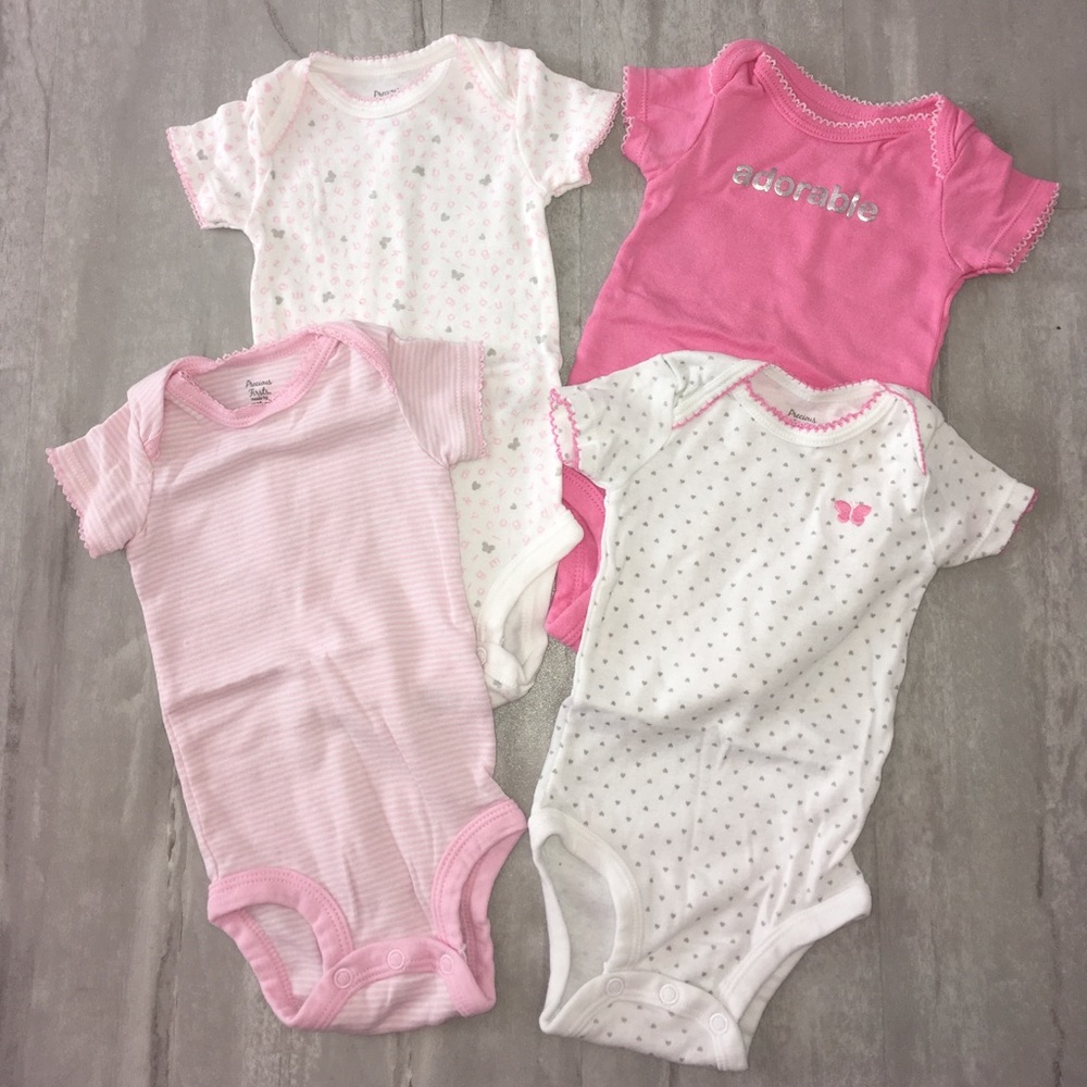 Precious Firsts Onesies.