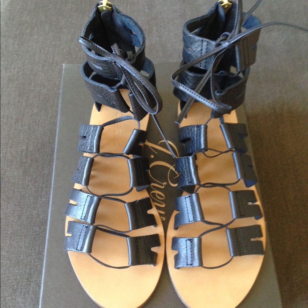 J.CREW LACE-UP GLADIATOR SANDALS