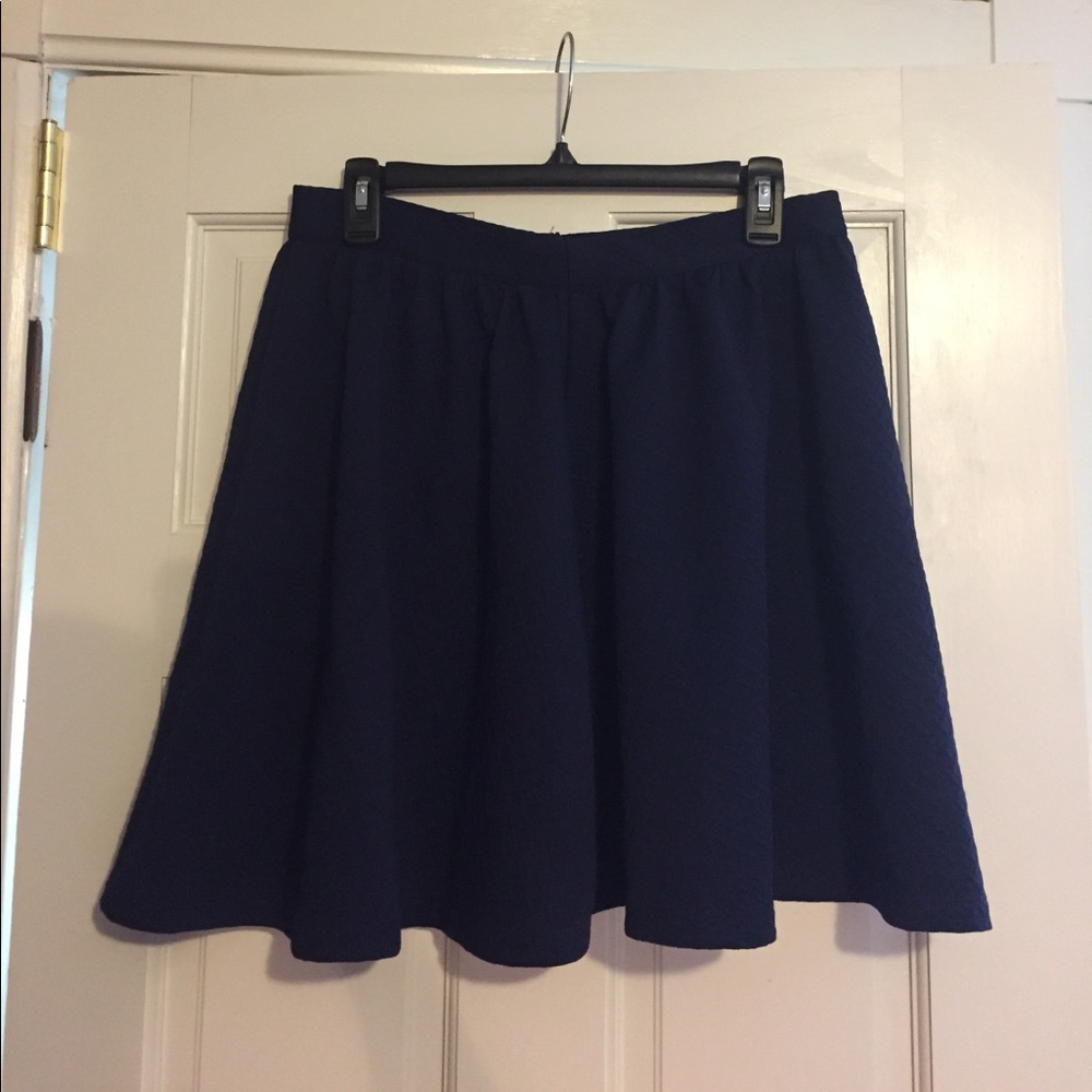 Francesca's Navy Skirt