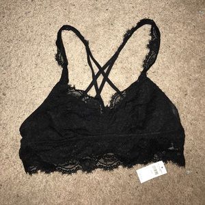 Black lace bralette!