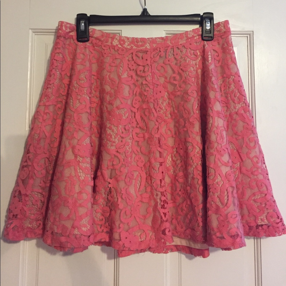 Lace Pink Skirt
