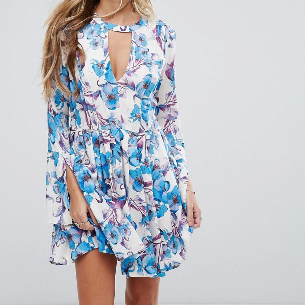 Free People long sleeve mini dress