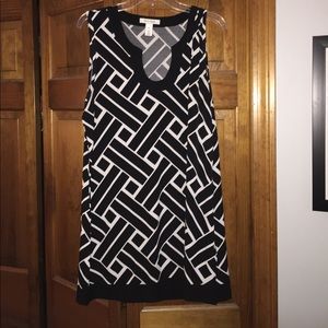 Geometric tank top dress