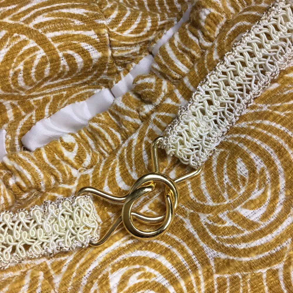 NWT Anthropologie Elevenses Golden Swirl Skirt 4 - Picture 5 of 8