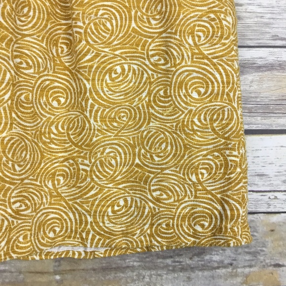 NWT Anthropologie Elevenses Golden Swirl Skirt 4 - Picture 3 of 8
