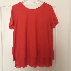 Maternity orange top