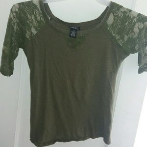 Cute navy green shirt