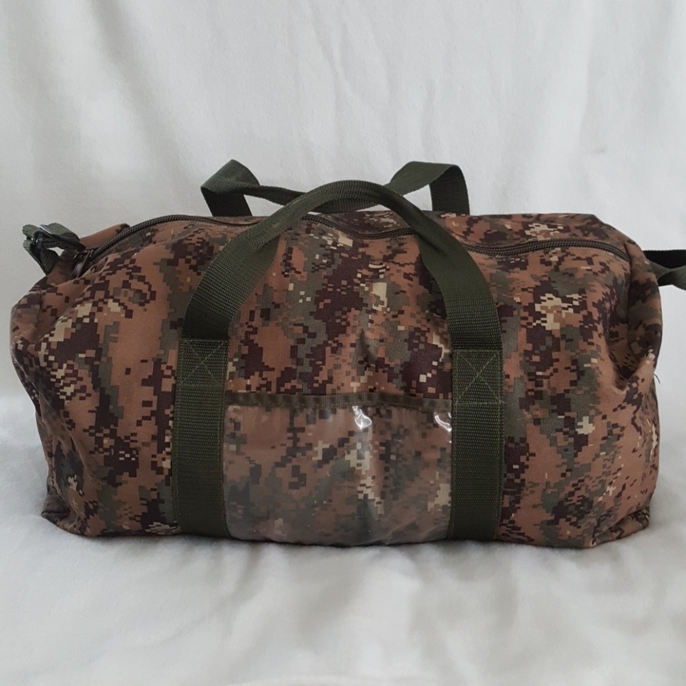 Digital camo duffel bag