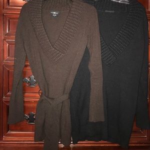 SOLD SOLD.       Brown and black sweater bundle