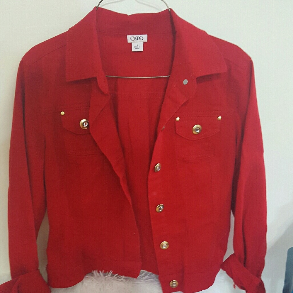 Red Denim Jacket