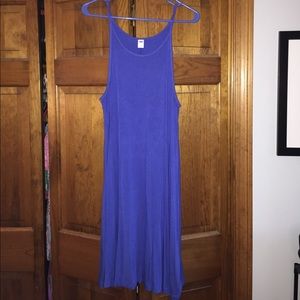 Blue sleeveless dress