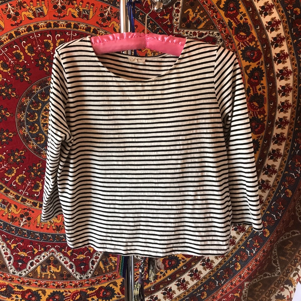 Striped crop top size small